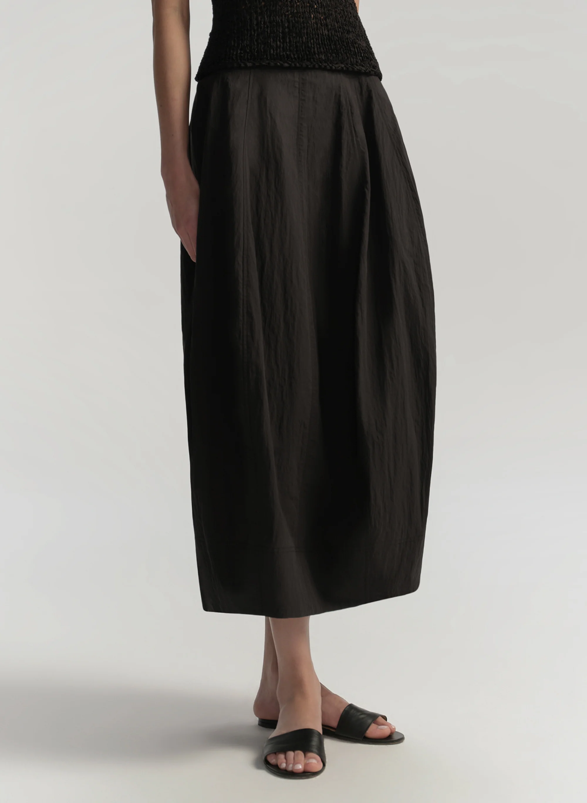 Veda Cotton Nylon Midi Skirt - Image 3