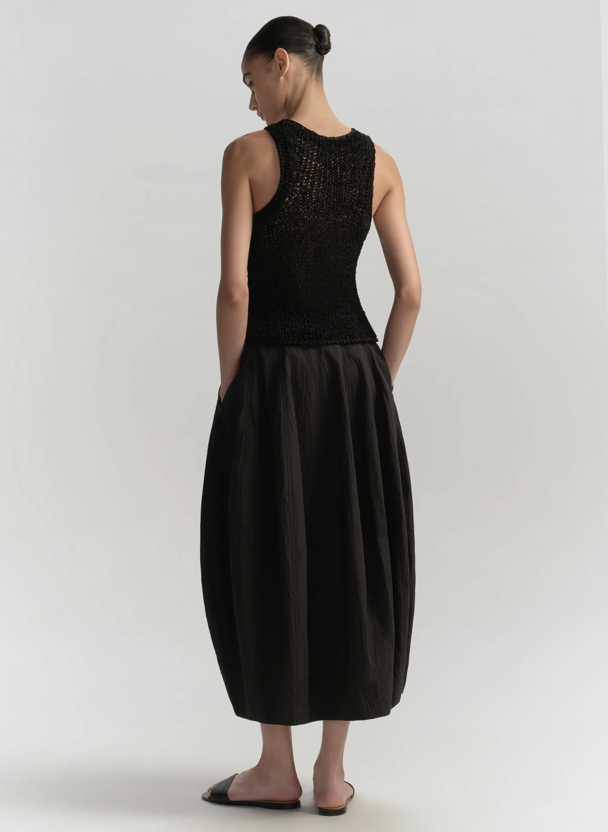 Veda Cotton Nylon Midi Skirt - Image 5