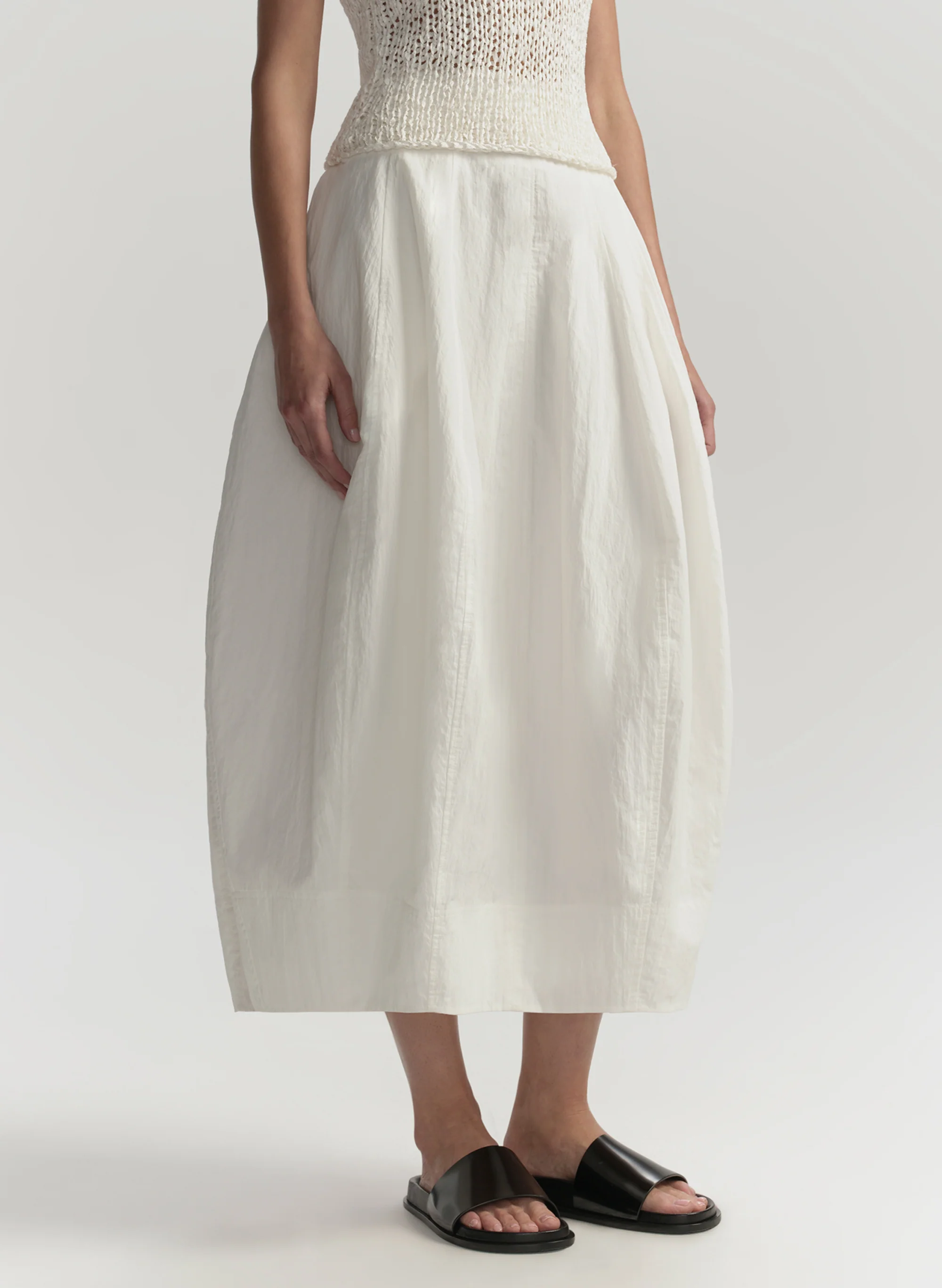 Veda Cotton Nylon Midi Skirt - Image 3