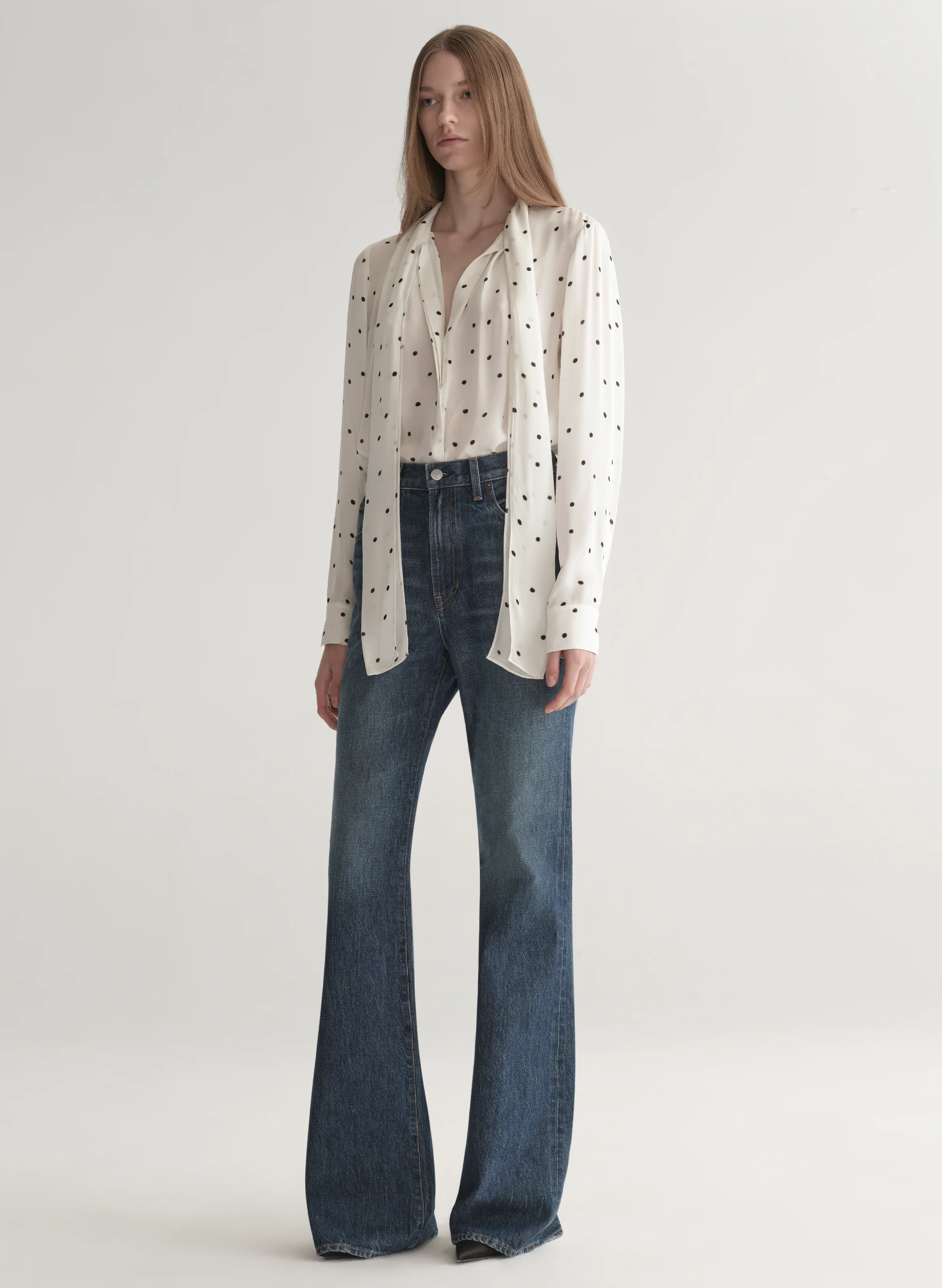 Viv Polka Dot Silk Top - Image 5