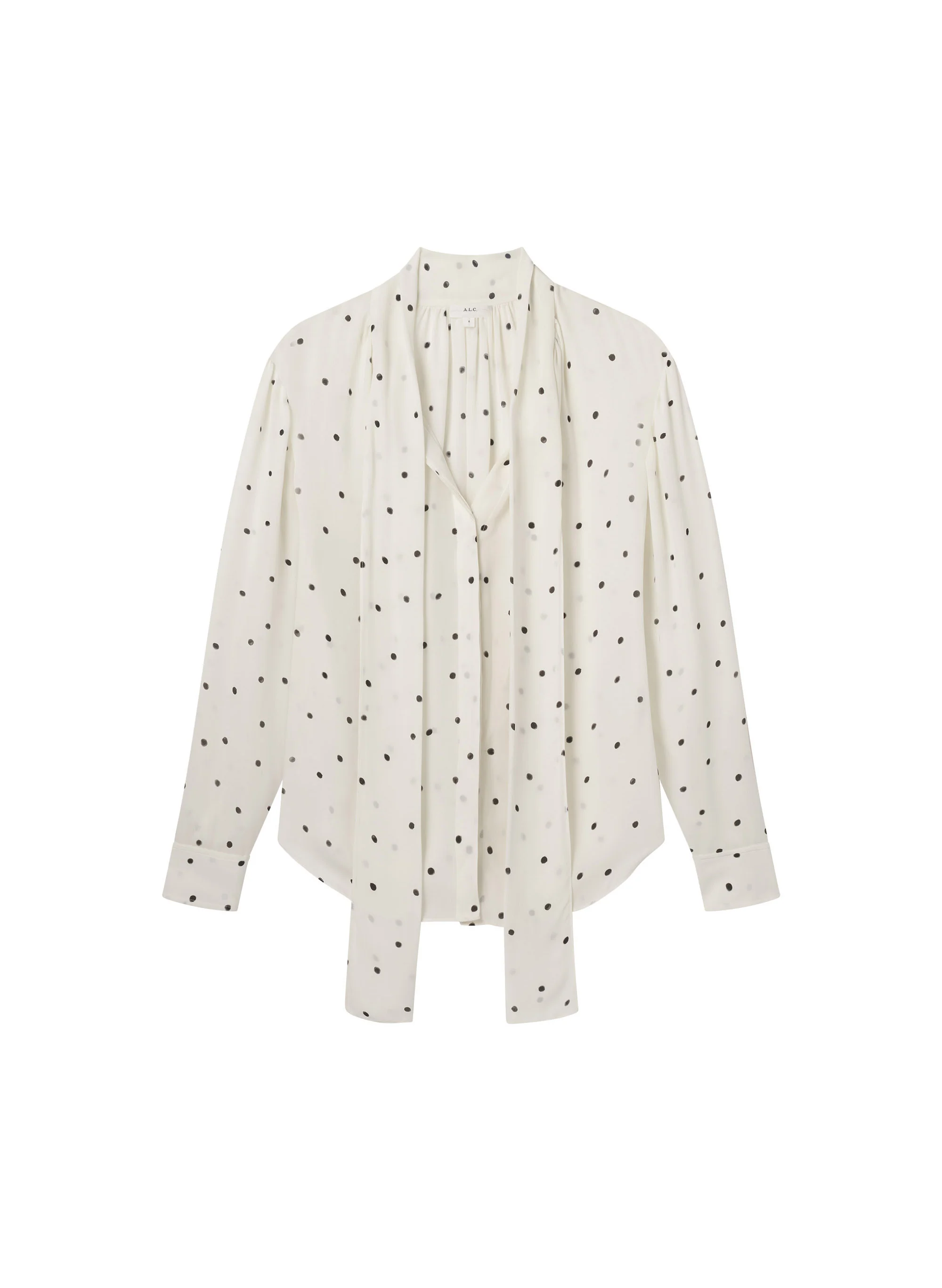 Viv Polka Dot Silk Top - Image 7
