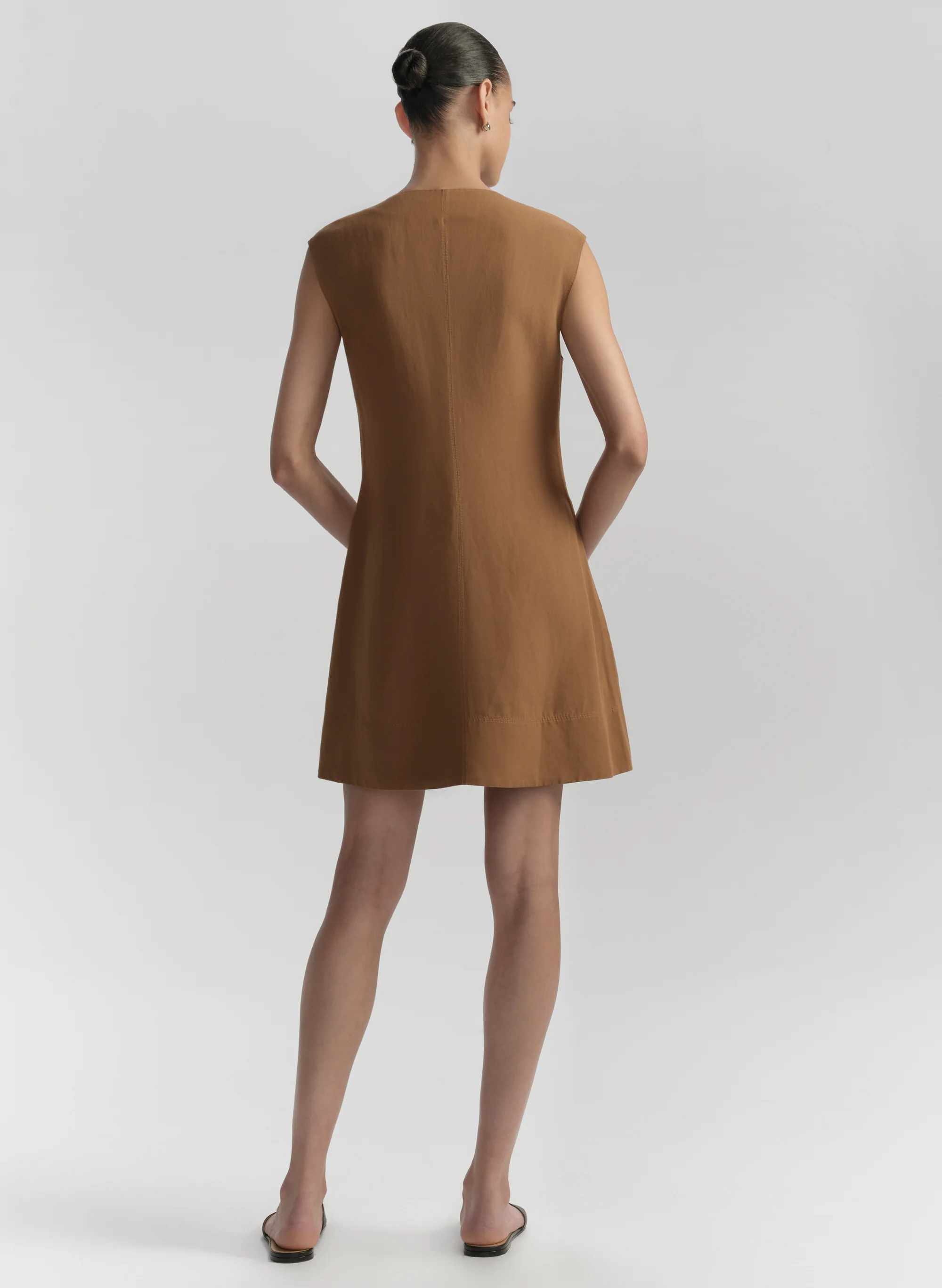 Wade Relaxed Linen Mini Dress - Image 5