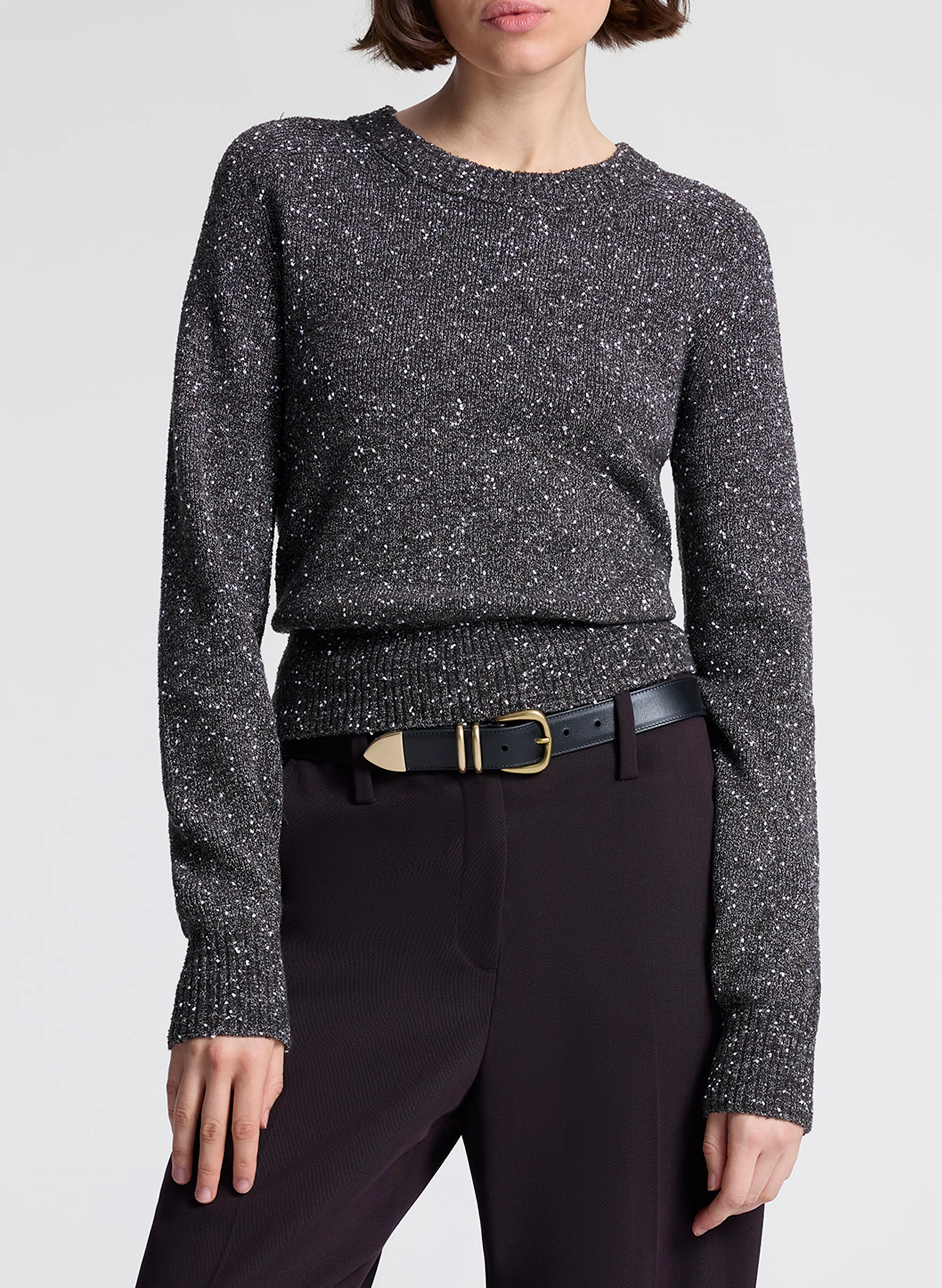 Zoe Boucle Tweed Sweater - Image 2